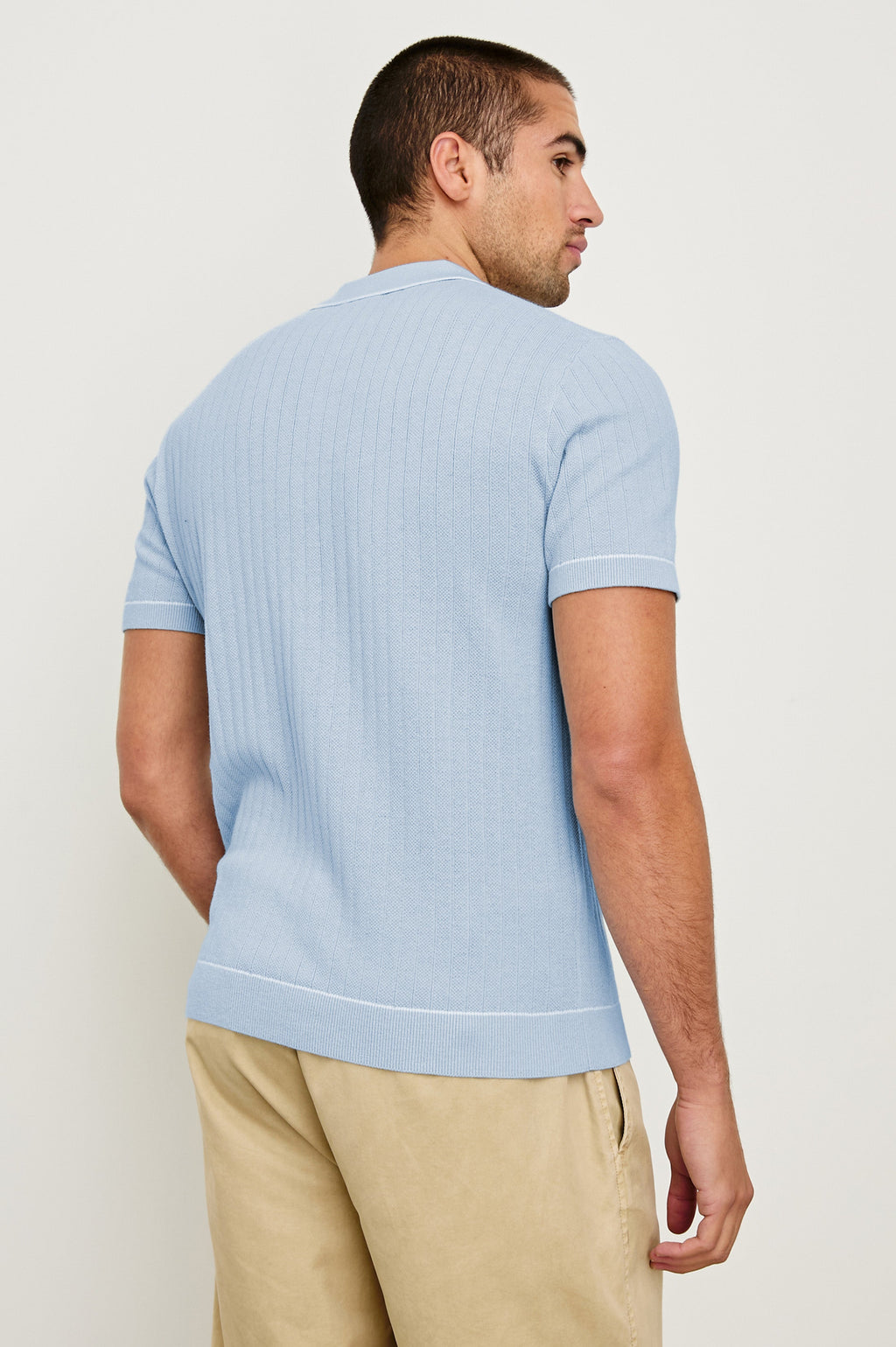 HARDY POLO SHIRT - LIGHT BLUE MELANGE