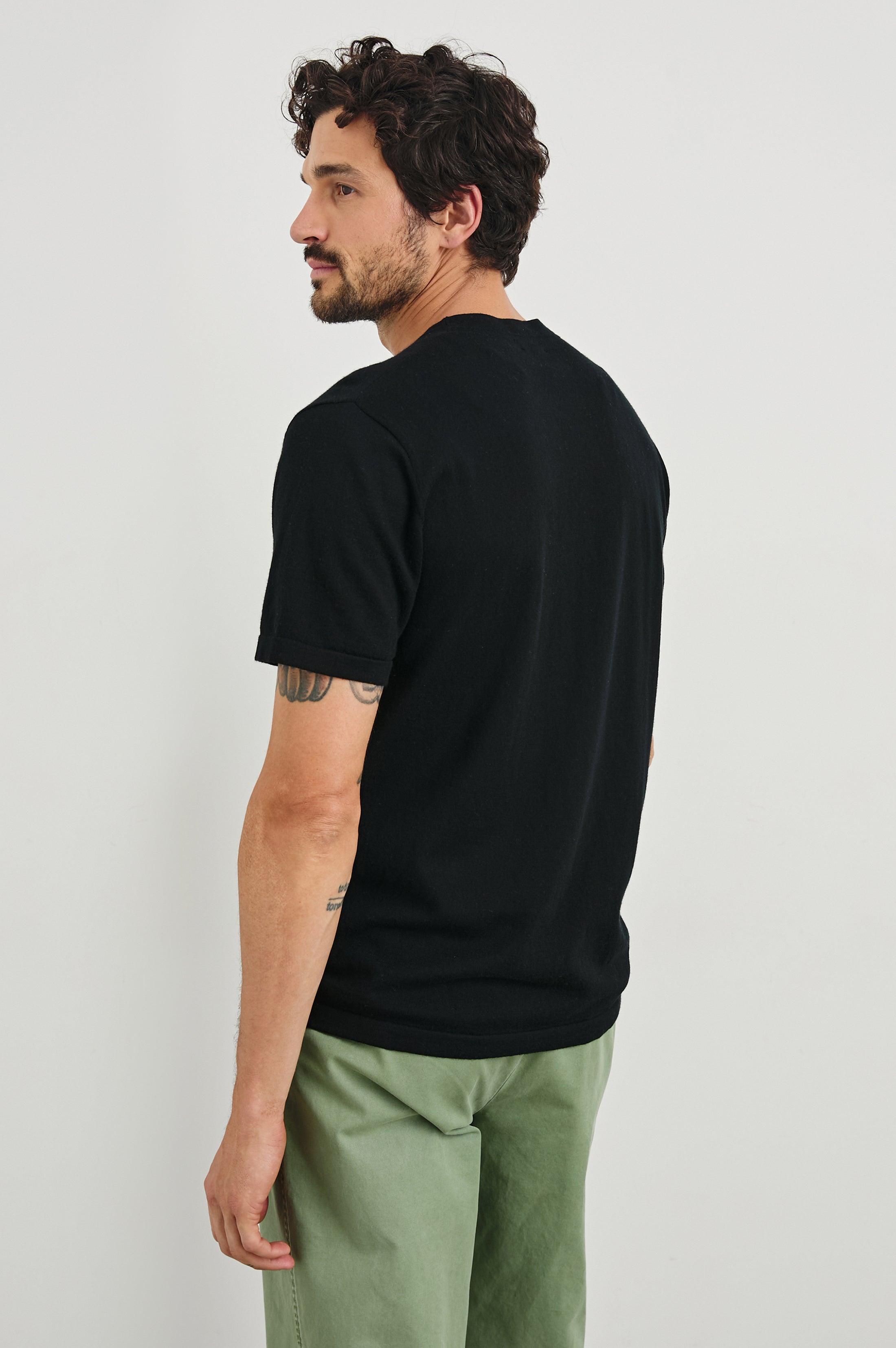 MASON COTTON CASHMERE T-SHIRT - BLACK