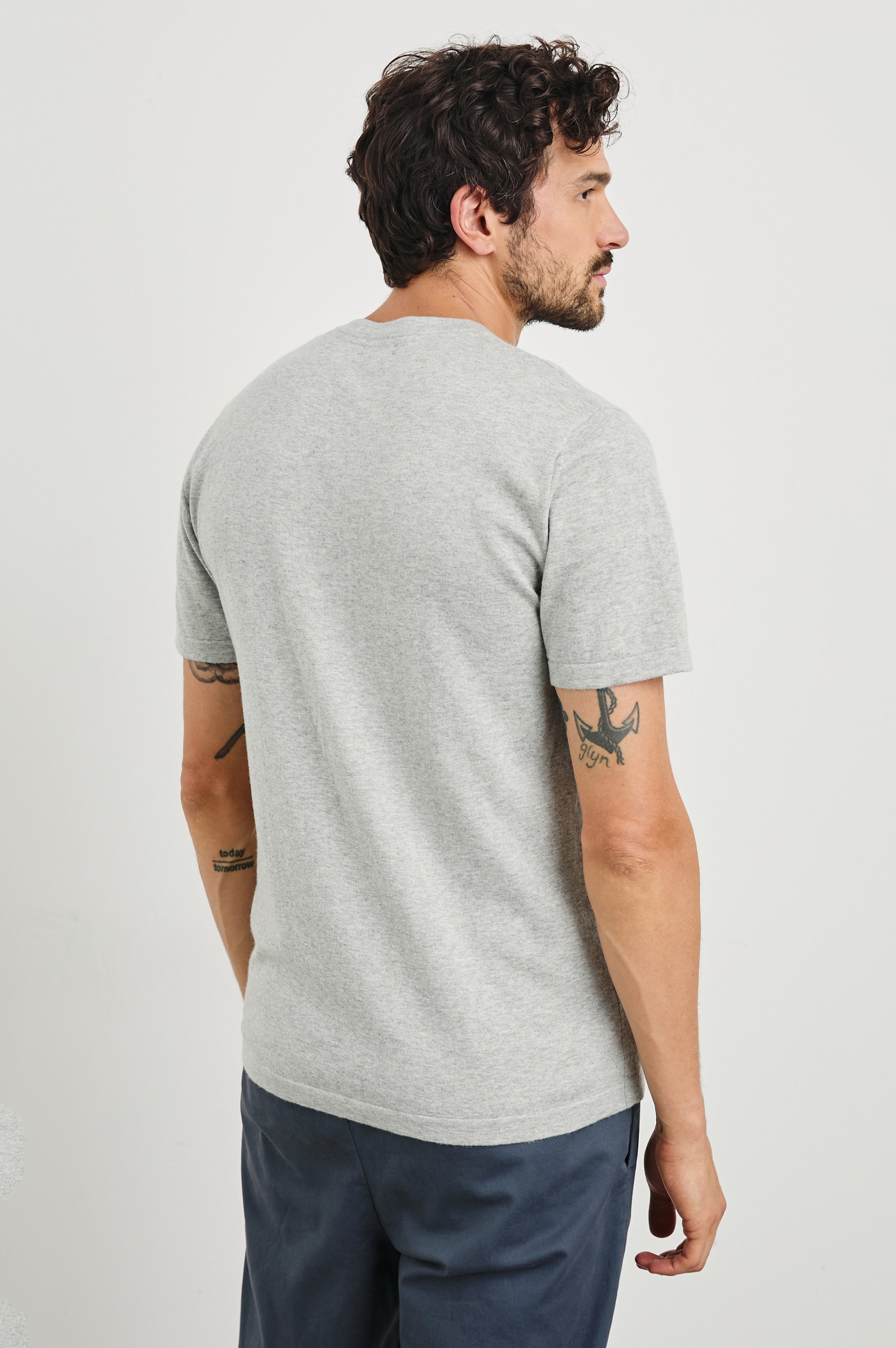 MASON COTTON CASHMERE T-SHIRT - HEATHER GREY