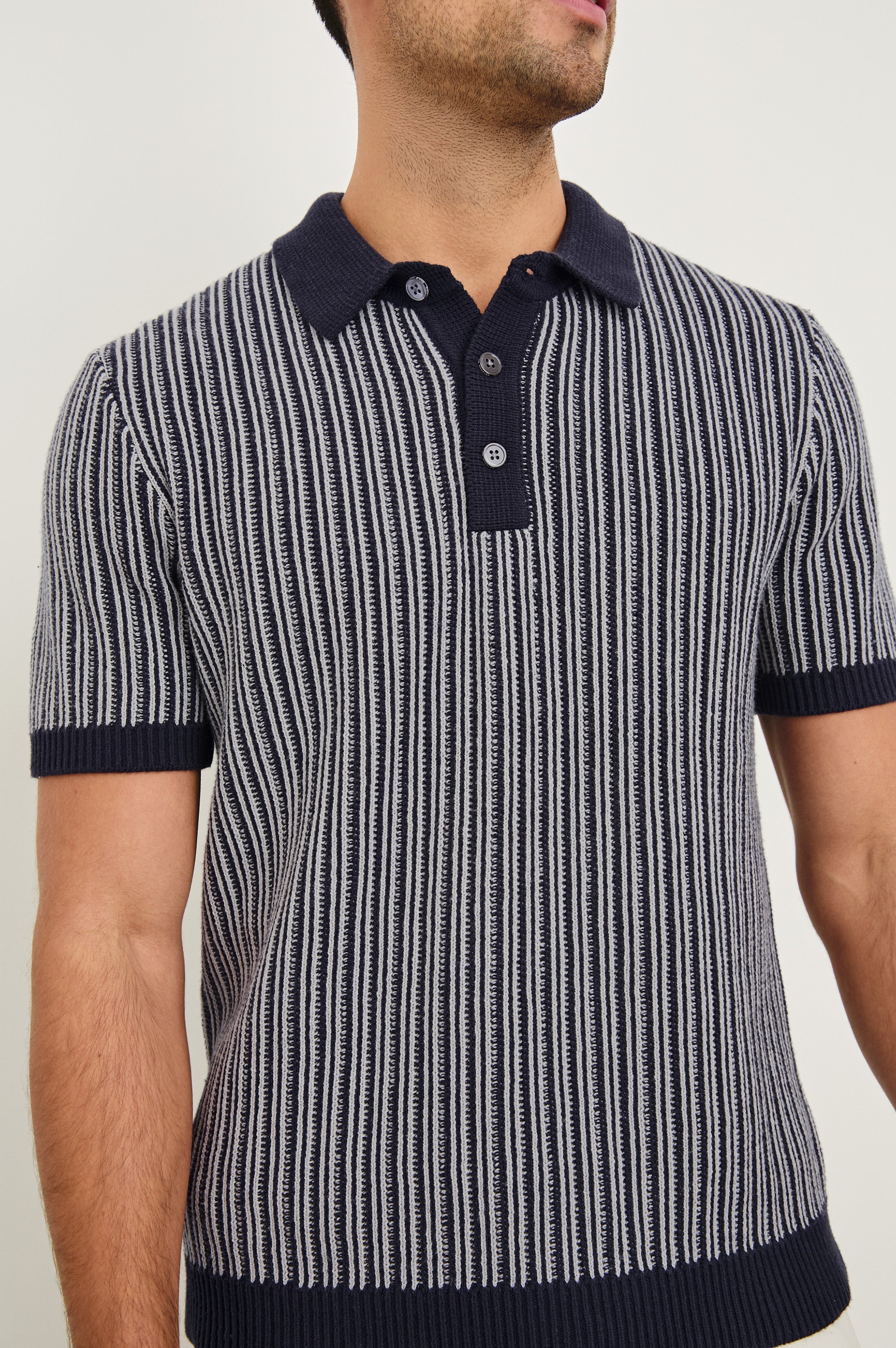 ROYCE POLO SHIRT - NAVY GREY